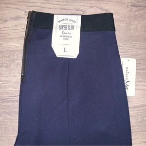 NWT classic navy blue mid rise leggings size L